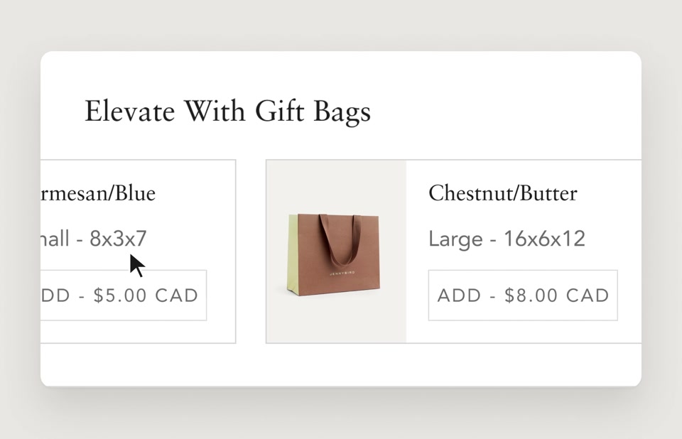 Motion — Browse gift bags